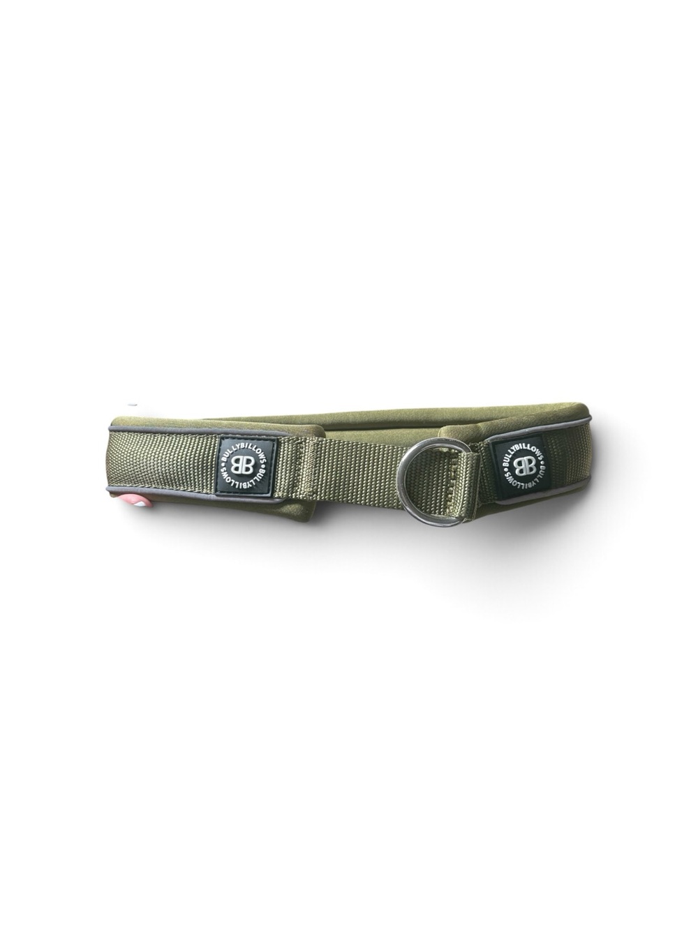 BullyBillows 5cm Foam Padded Slip-On Collar – Khaki Green